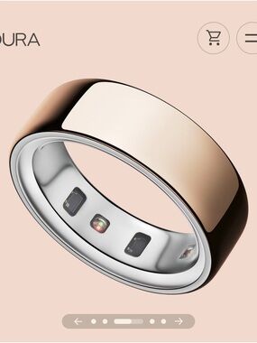 New Oura Ring ~ Size 12 Rose Gold Finish-New in Unopened Box